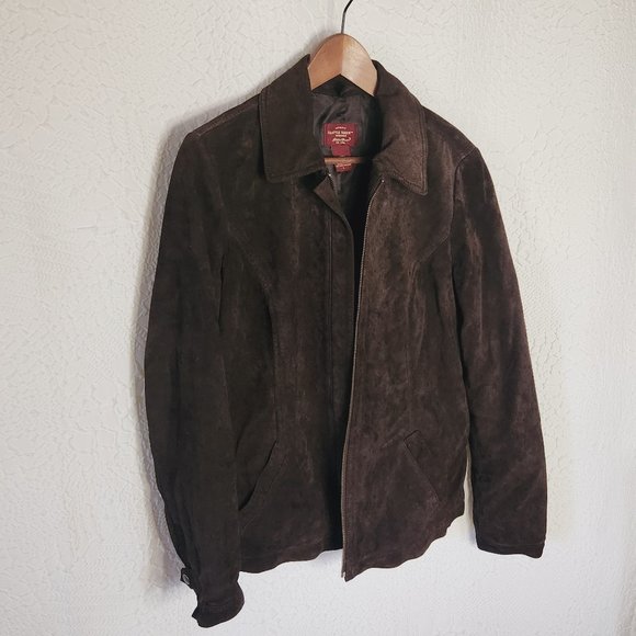 Eddie Bauer Jackets & Blazers - Washable Suede Jacket, Large